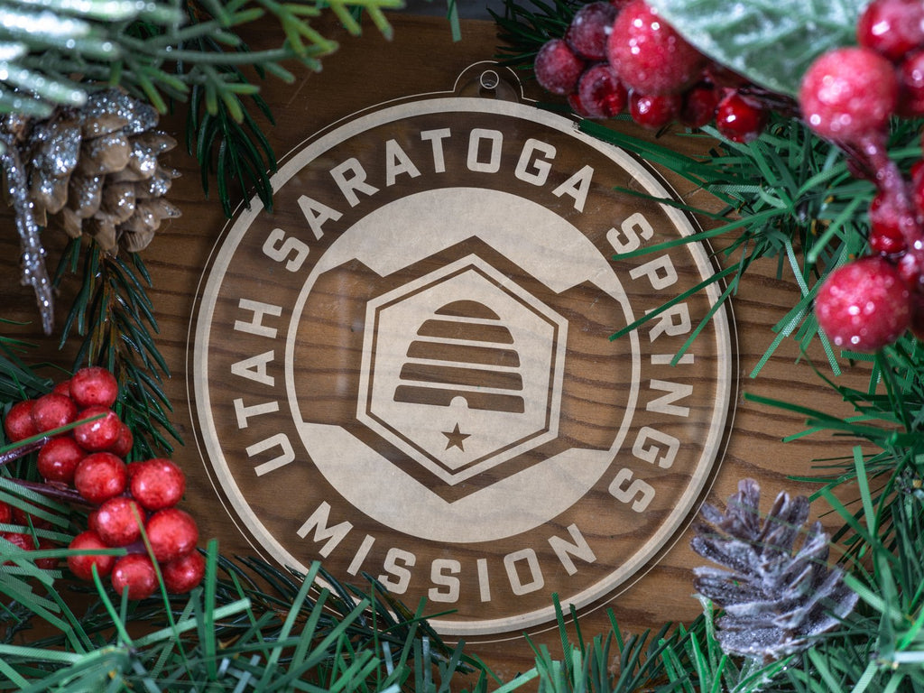 Utah Saratoga Springs Mission Christmas Ornament