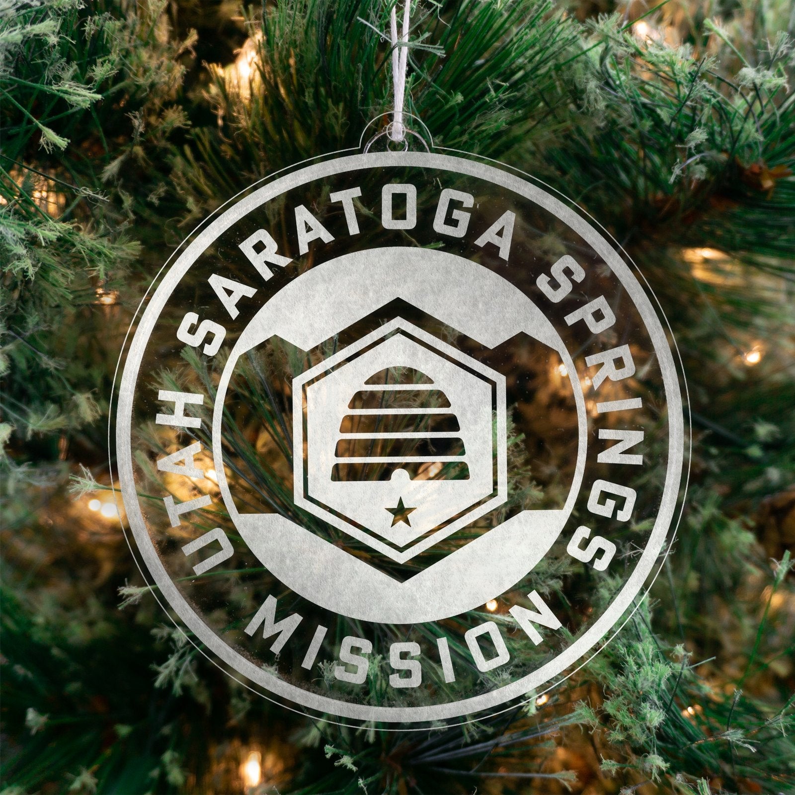 Utah Saratoga Springs Mission Christmas Ornament