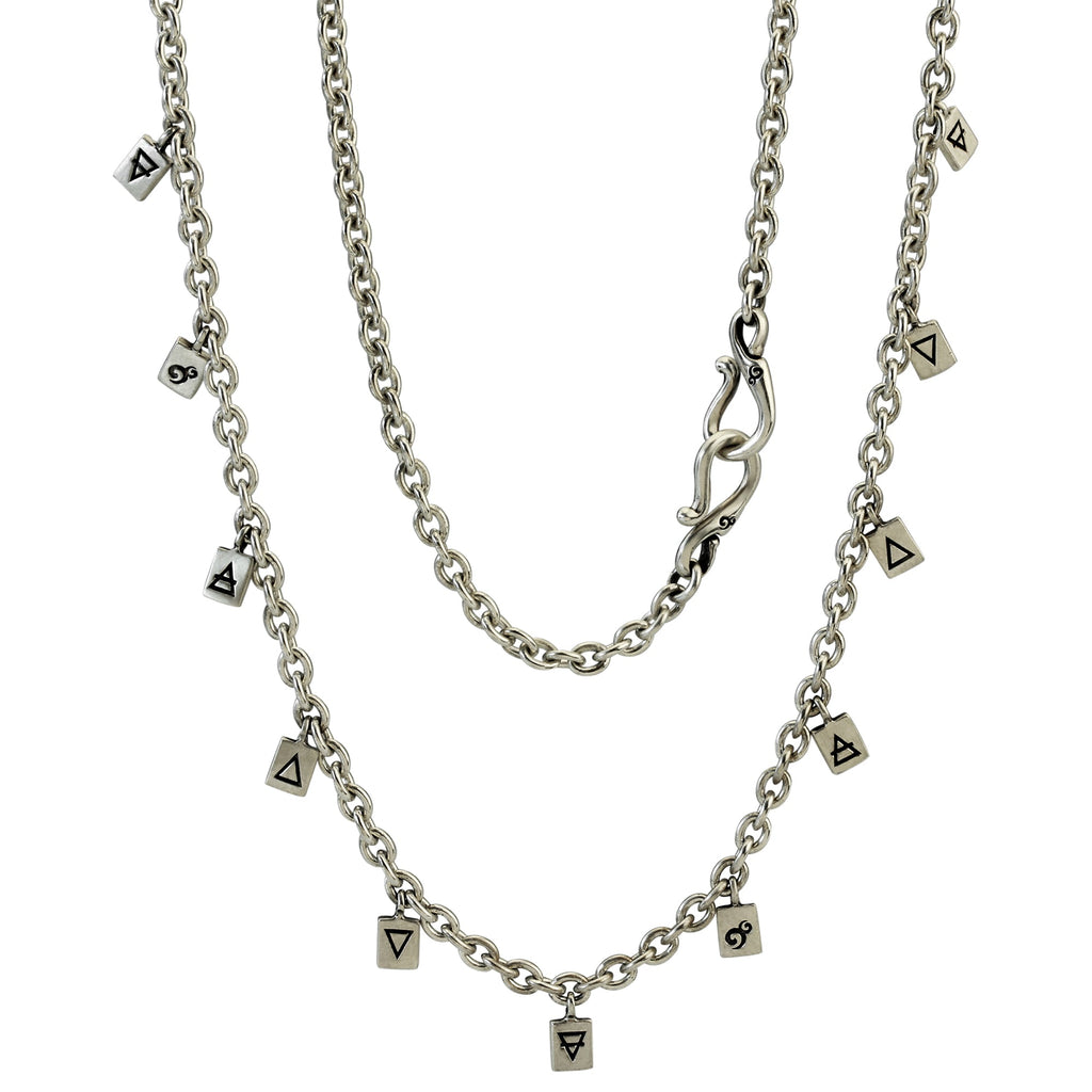 OHM Prayer Flag Necklace