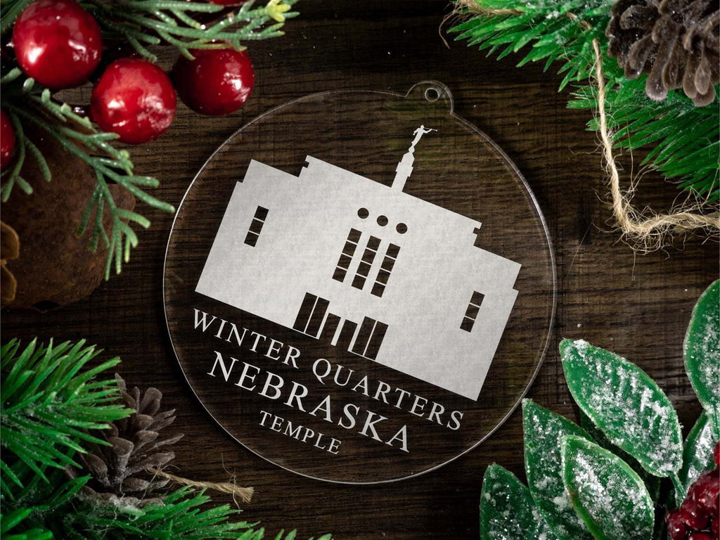 Winter Quarters Nebraska Temple Christmas Ornament