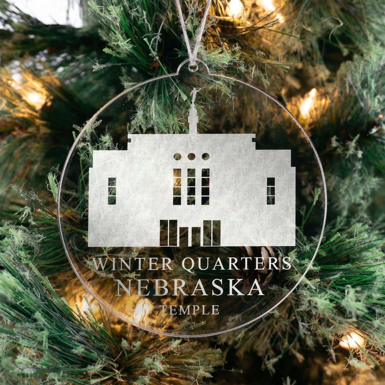Winter Quarters Nebraska Temple Christmas Ornament