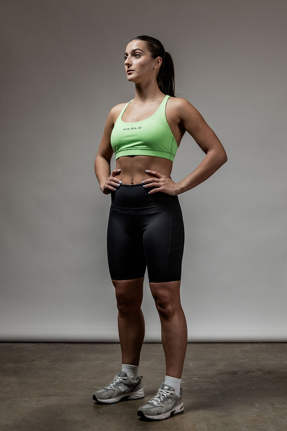Women's SOHO Cross Back Sports Bra (Lime Lush)