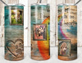 You Left Pawprints on My Heart 20 oz Skinny Tumbler