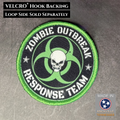 Zombie Outbreak Response Team Funny VELCRO® Morale Patch, 3" Round | Made in USA