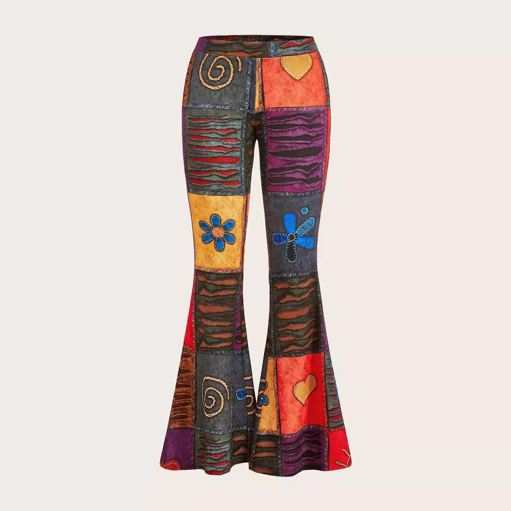Pattern Abstract Style Personality Trend Tight Jeans