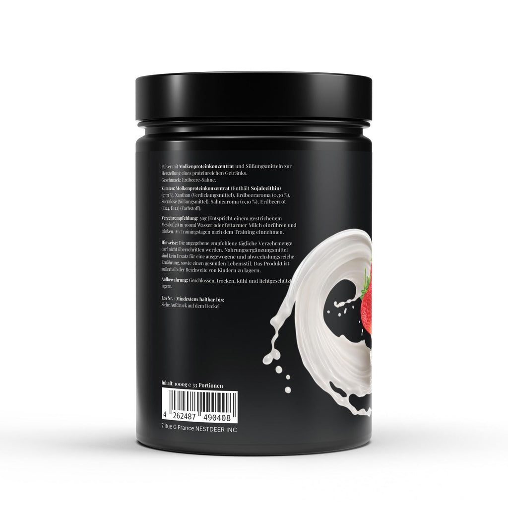 Premium Whey Protein Erdbeere - 1.000g