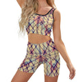 Munsieur Custom Printed Patterned Ribbed Yoga Sets