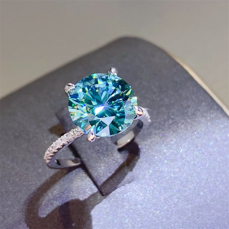 5 Carat Lab-grown Diamond Ring Sterling Silver VVS Quality