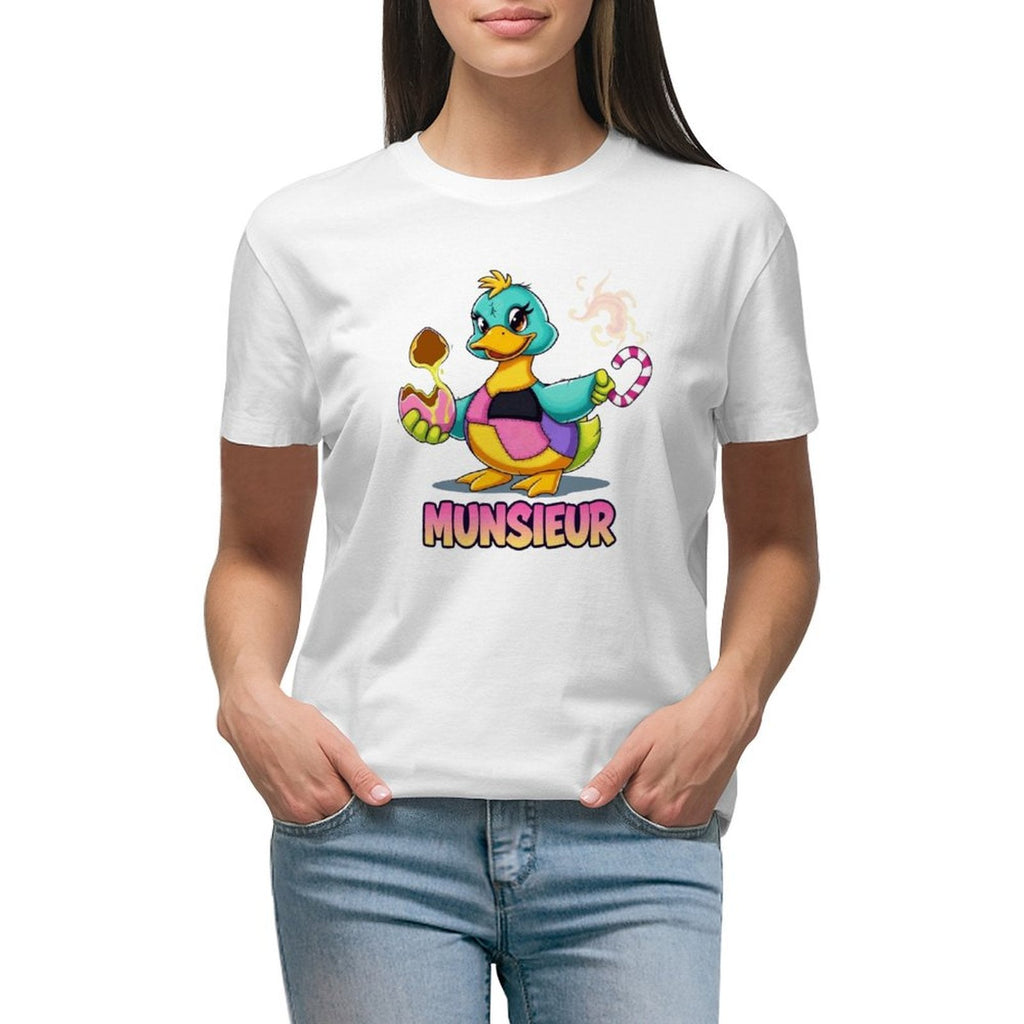 Munsieur Women's T-Shirt Easter Collection "Lucky Duckie" Designer Streetwear