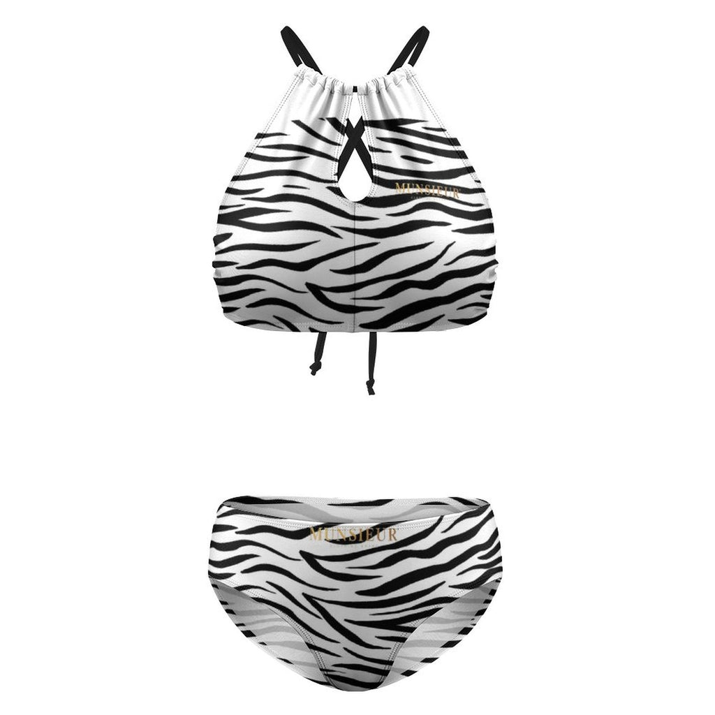 Munsieur Boudoir Zebra Print Swimwear – Drape Yourself in Desire!