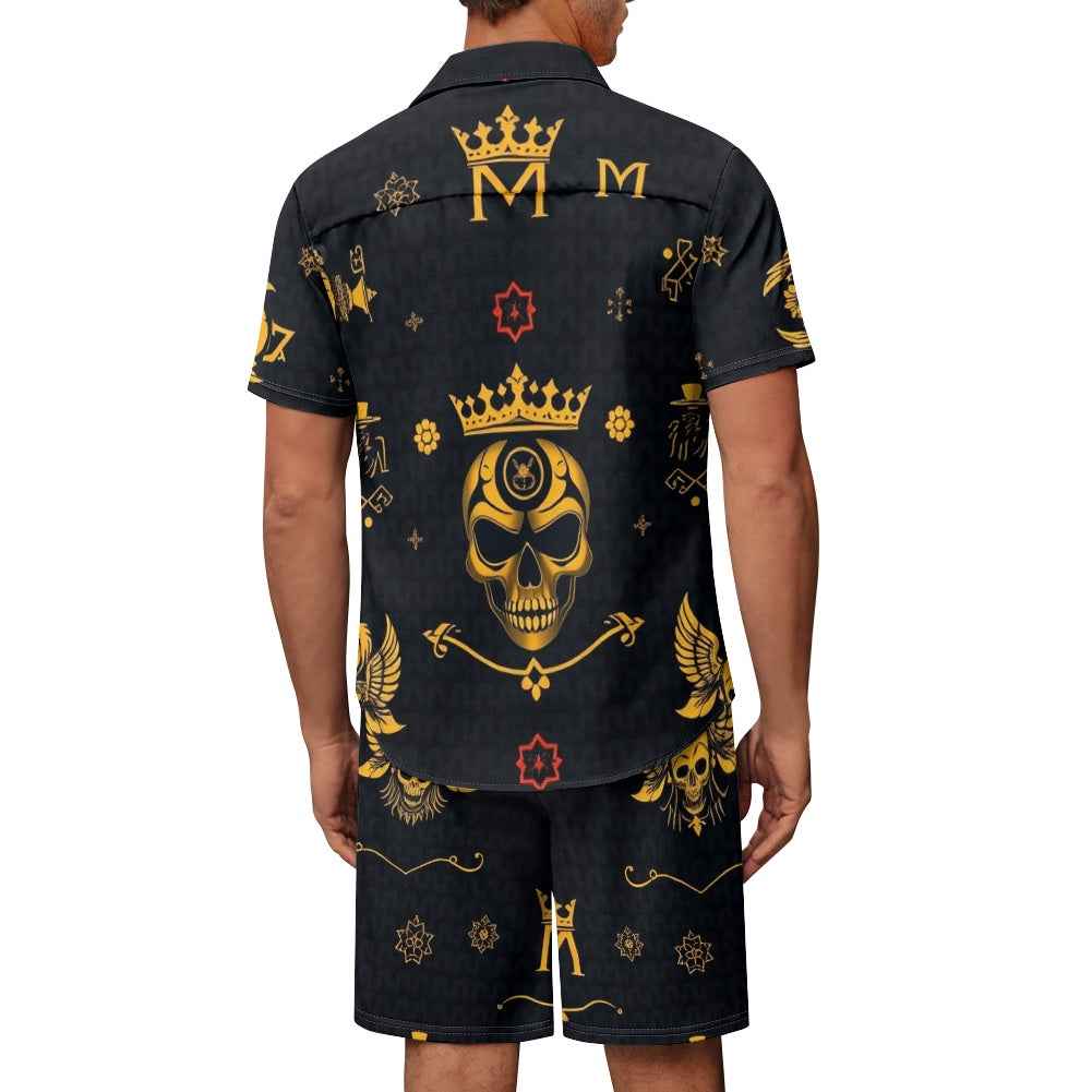 Men's Outfit Set - Two Piece Shorts & Top for Summer Wear