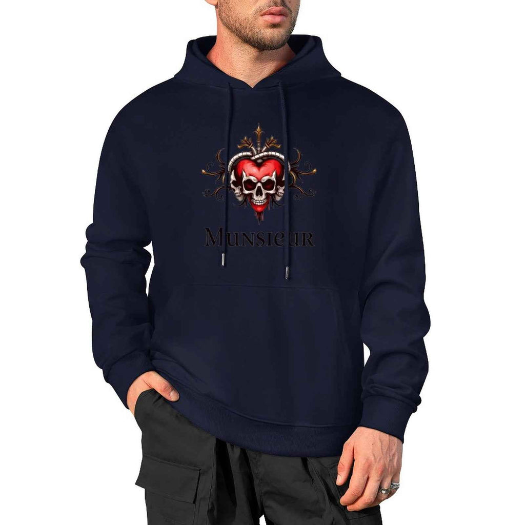 Deadly Love Hoodie | Heart Skull Gothic Streetwear | MUNSIEUR