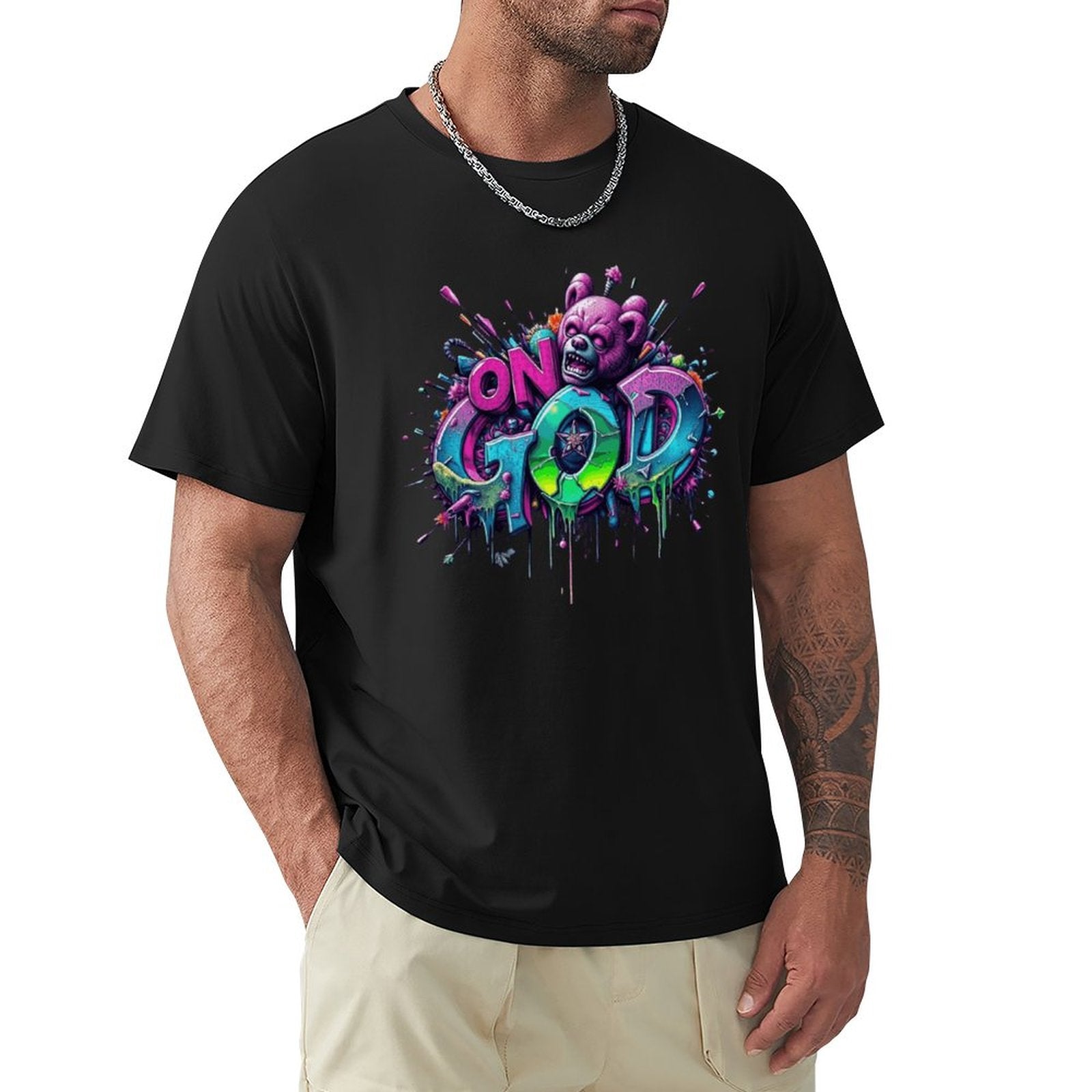 Men's Tee "On God" Streetwear Fashion Crown Co.👑