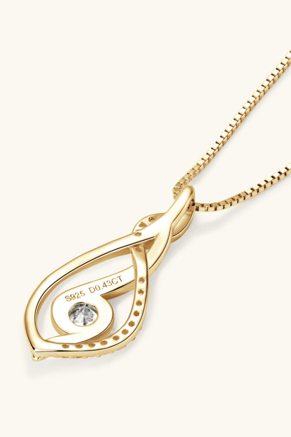 Lab-grown Diamond Necklace Brilliant Sterling Silver