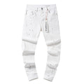 American High Street Casual Patch Trendy Retro Straight Washed Pants