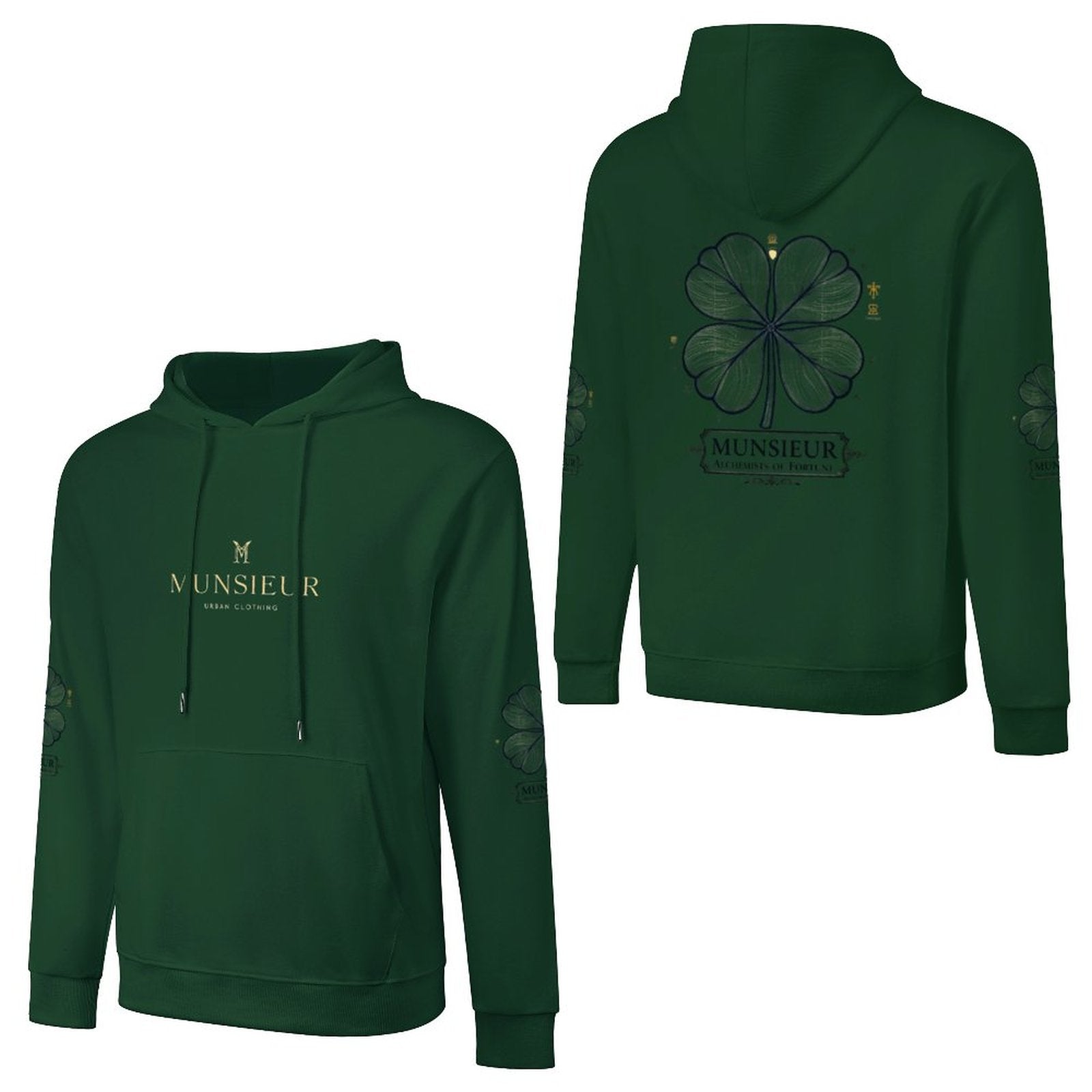 St. Patrick's Day Collection Cotton Men's Alchemist Hoodie with Pocket