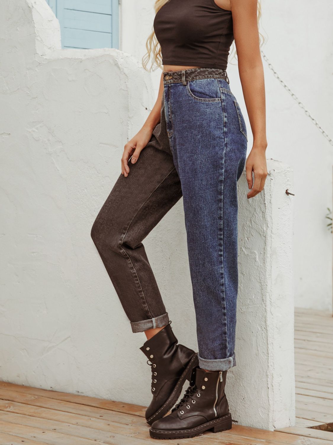 Jeans for Women Straight Cut Comfortable Denim