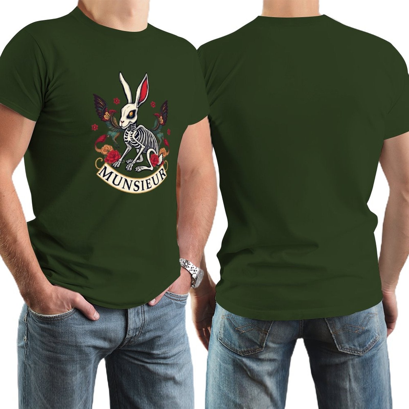 Munsieur Brand Tee "Rabbit FuFu" Streetwear Design Stylish Tee for Men
