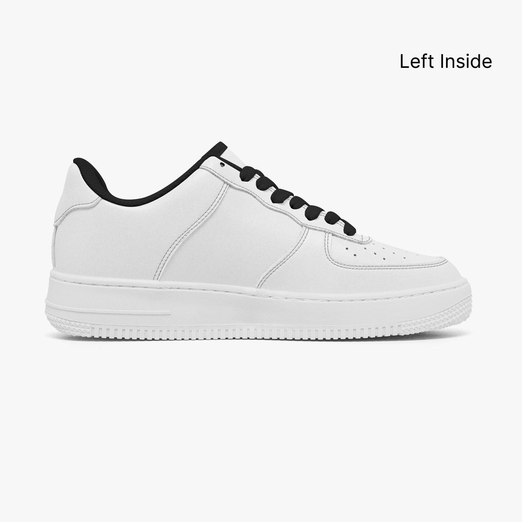 NESTDEER 977. AF1 Low-Top Leather Sports Sneakers - Tongue Printable