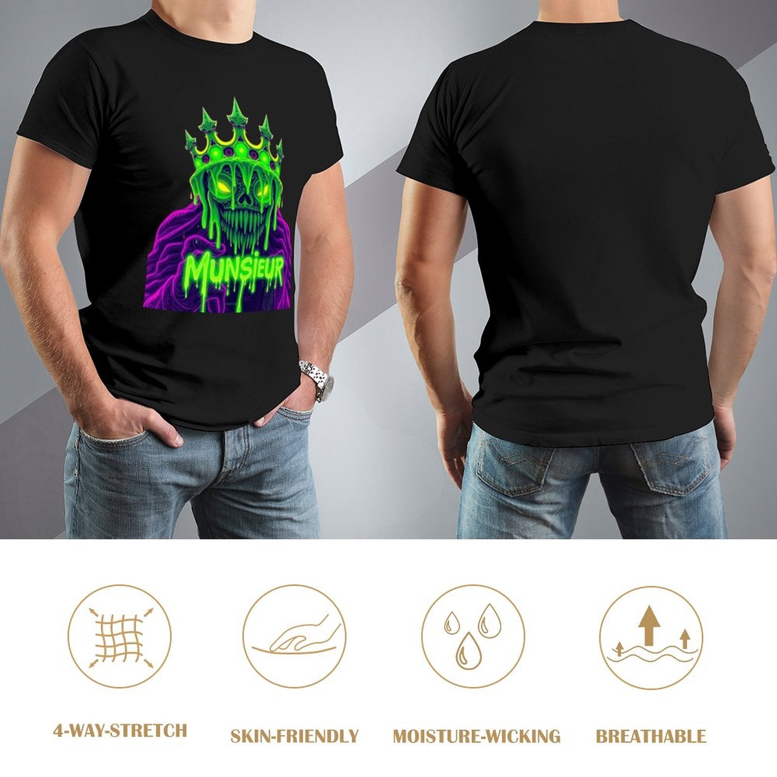 Munsieur Halloween Collection for Men Emerald Isle II Streetwear Tee