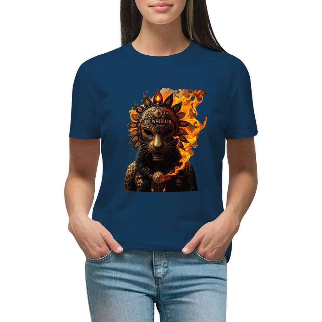 Lost Tribe of Munsieur T-Shirt for Women "Lioness" (High Definition & Front Printing)