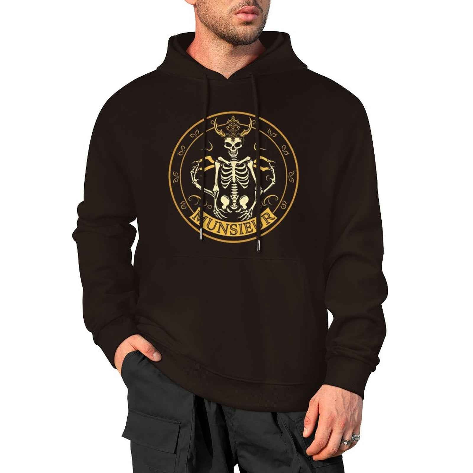 Shadow Reaper Hoodie - Luxe Skull Embroidery Gothic Streetwear