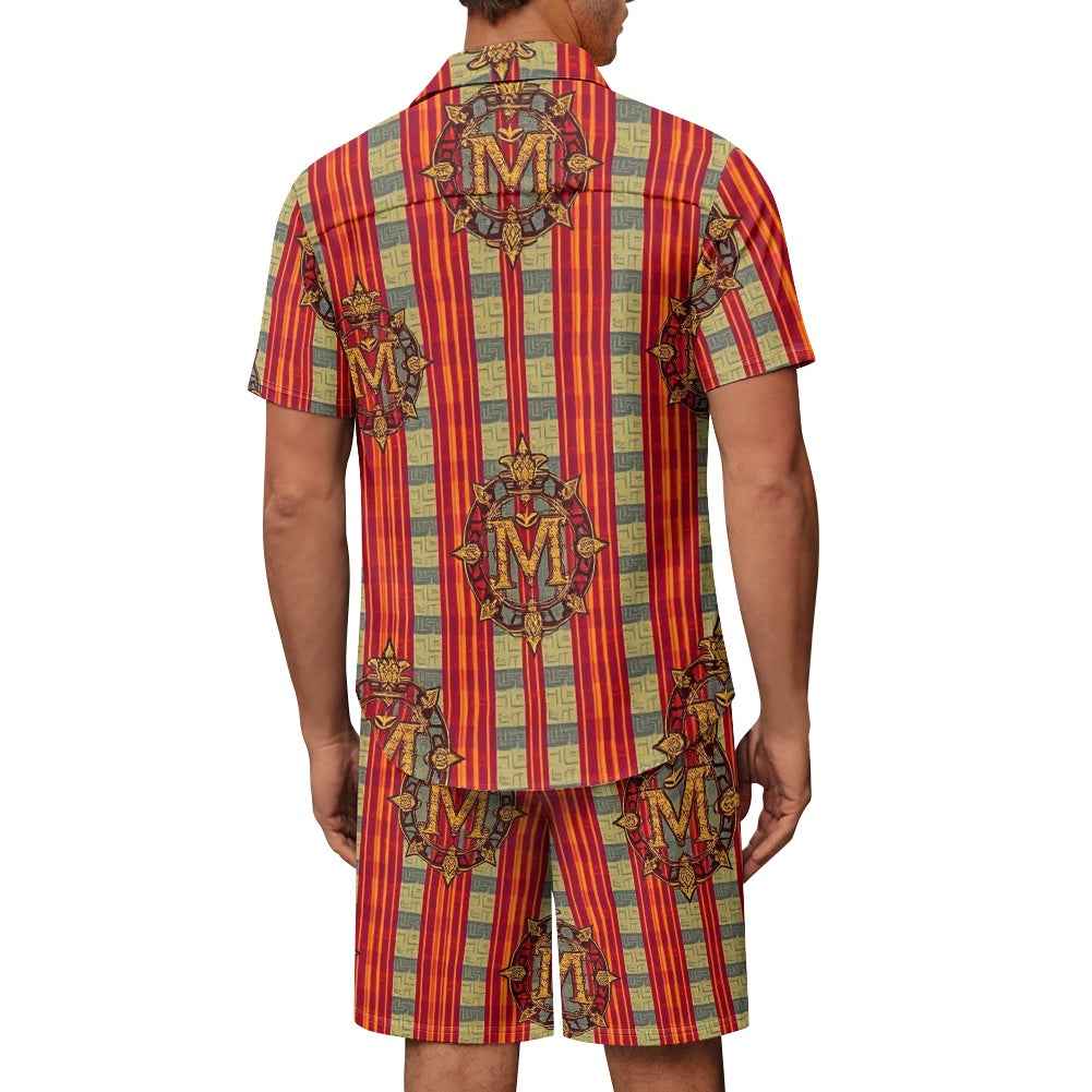 Men's Vacation Shorts Set - Two Piece Casual Beach Outfit