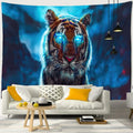 Abstract colorful tiger oil painting tapestry bedroom wall decor