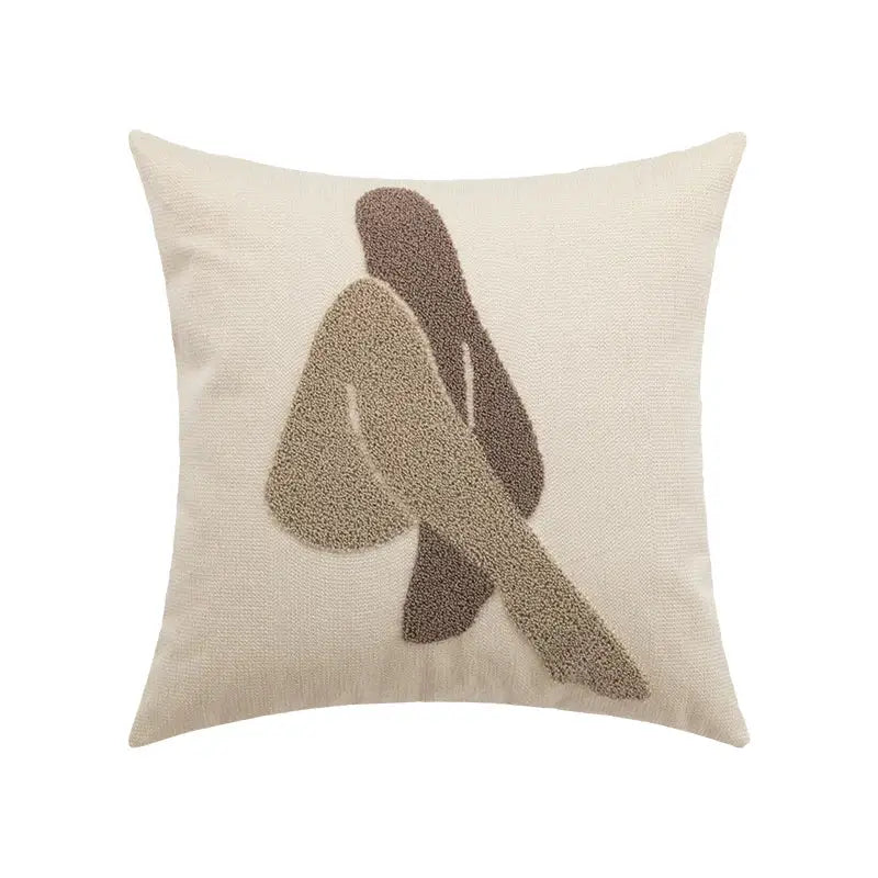 Abstract geometric earthy tone cushion cover living room decor