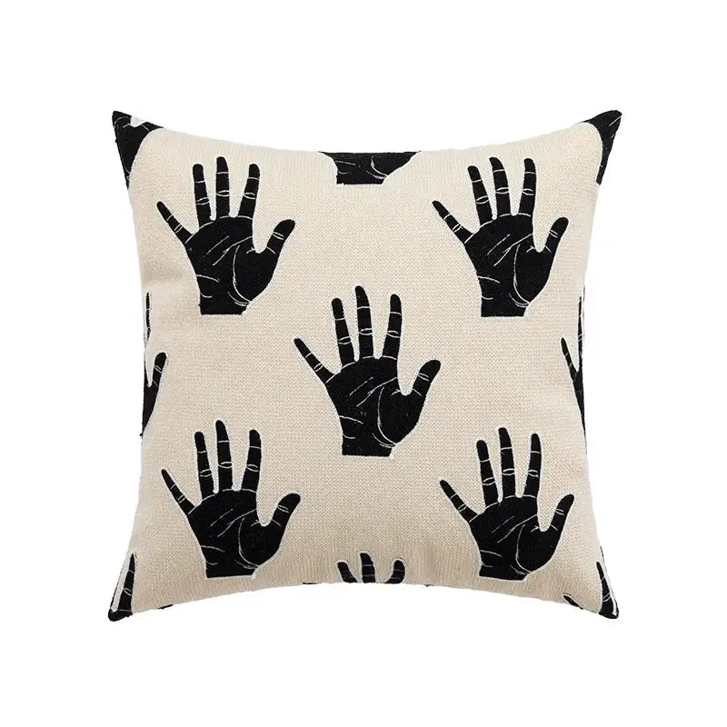 Abstract geometric earthy tone cushion cover living room decor