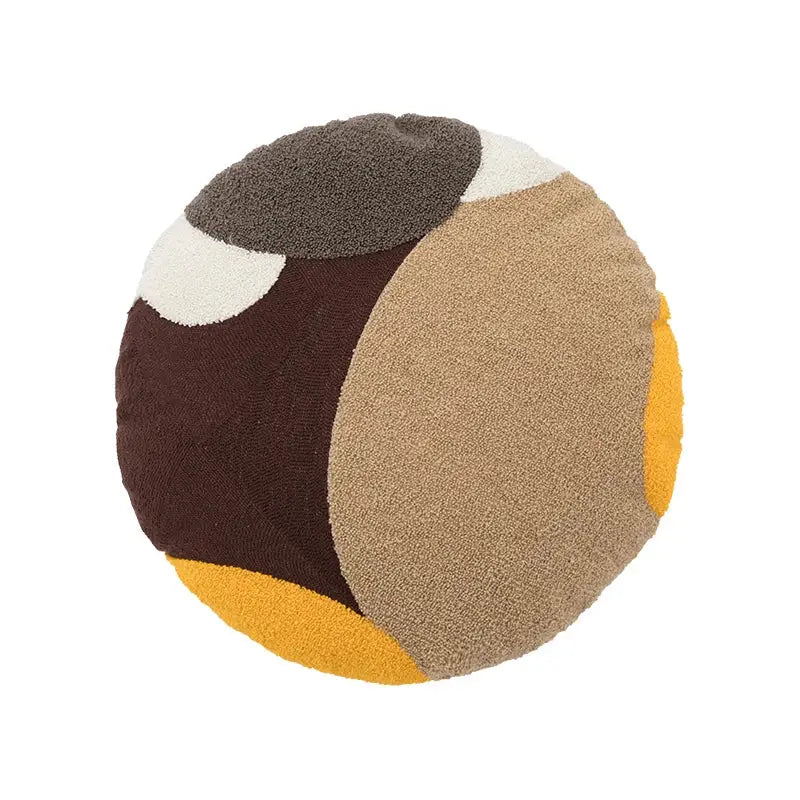 Abstract geometric earthy tone cushion cover living room decor