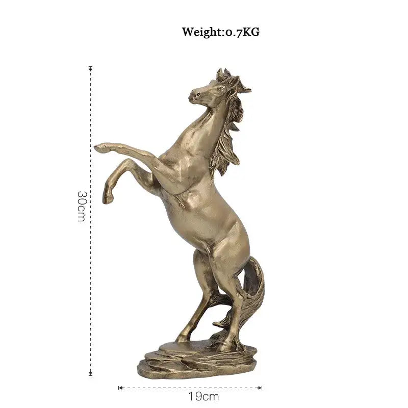 Abstract golden eagle resin statue living room decor