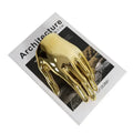 Abstract golden hands resin sculpture living room decor