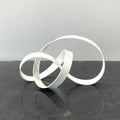 Abstract knot golden metal sculpture living room decor