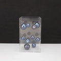 Abstract metal ball artworks red & blue living room decor cube