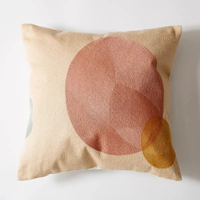 Abstract pastel geometric cushion cover living room throw pillow