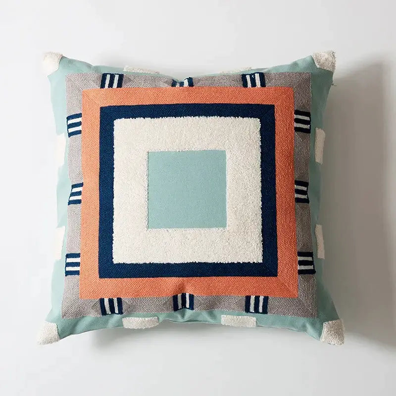 Abstract pastel geometric cushion cover living room throw pillow