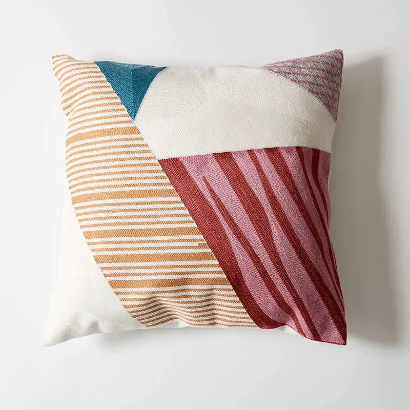 Abstract pastel geometric cushion cover living room throw pillow