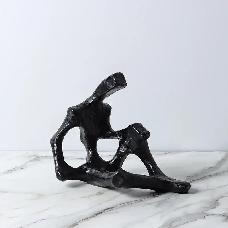Abstract skeleton decor figure sculpture living room bookends