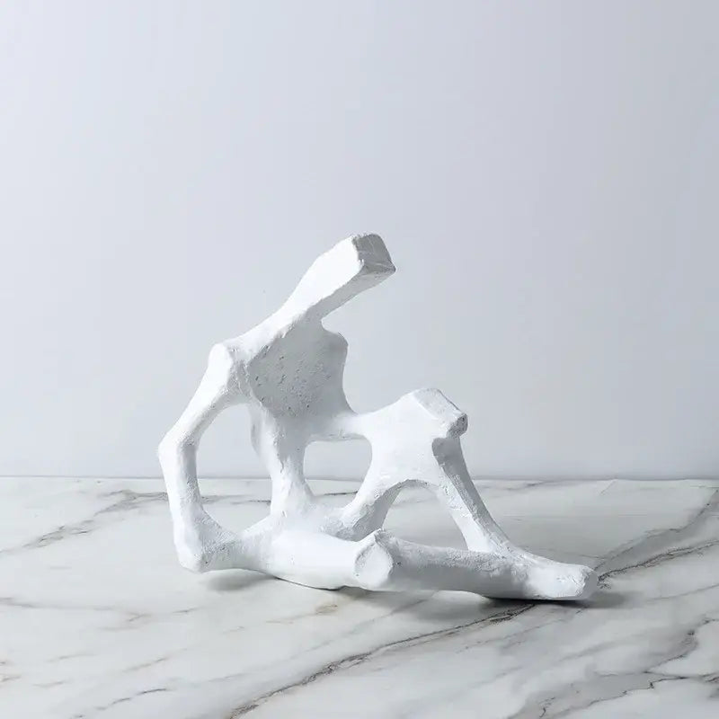 Abstract skeleton decor figure sculpture living room bookends