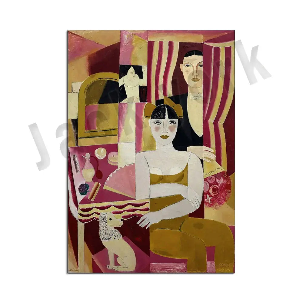Abstract vintage exhibition poster set living room framed art prints