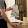 Abstract white & black marble sculpture living room decor pendants