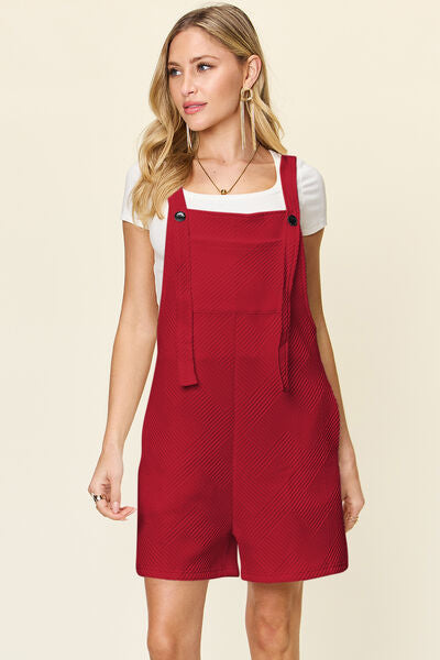 MUNSIEUR Textured Sleeveless Romper - Luxury Designer Jumpsuit for Women