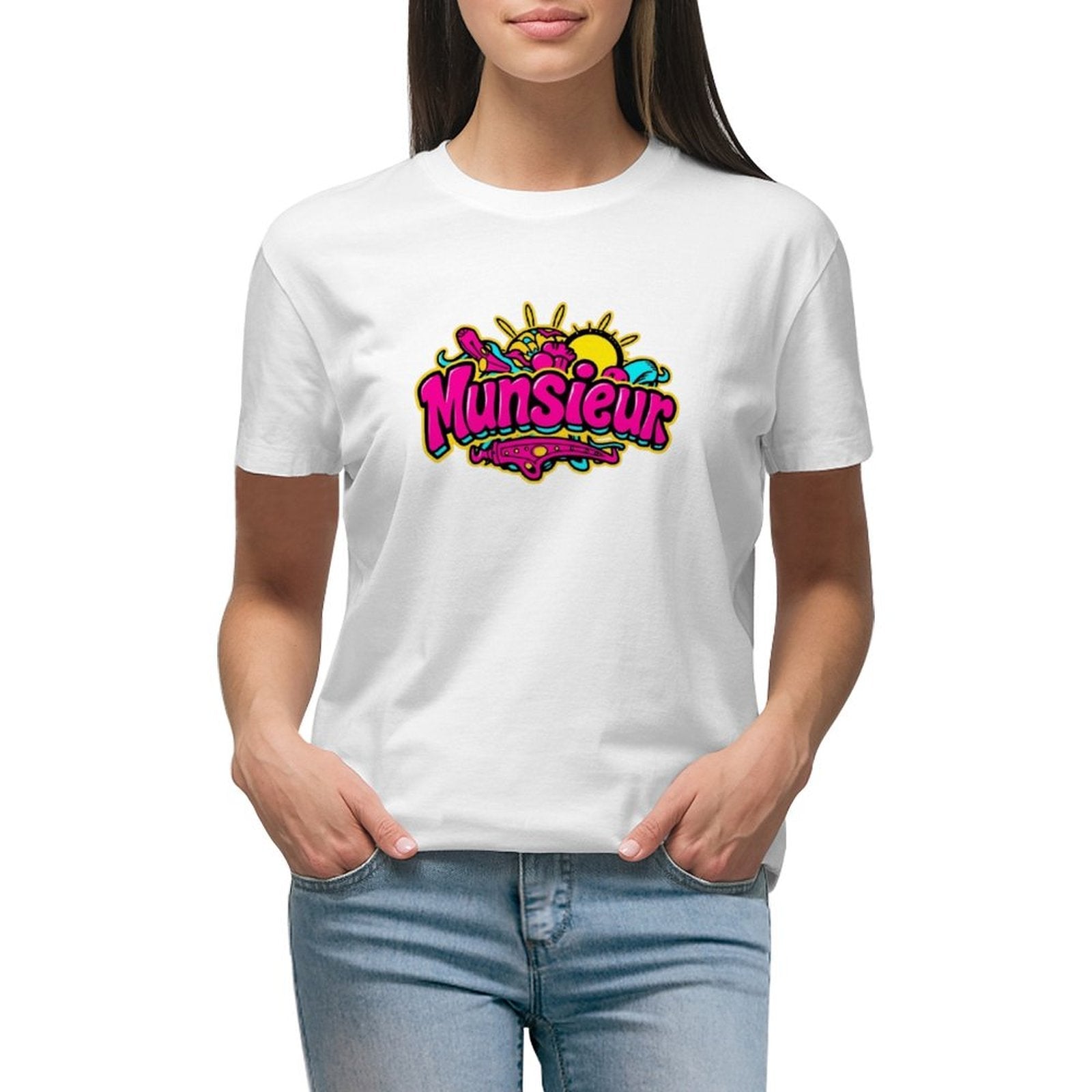 Munsieur Brand T-Shirts for Women "Candy Land" Streetwear Design for Her