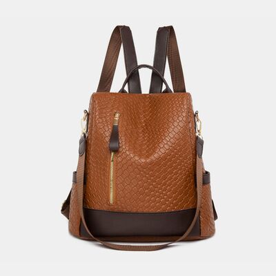 Stylish PU Leather Backpack for Everyday Adventures
