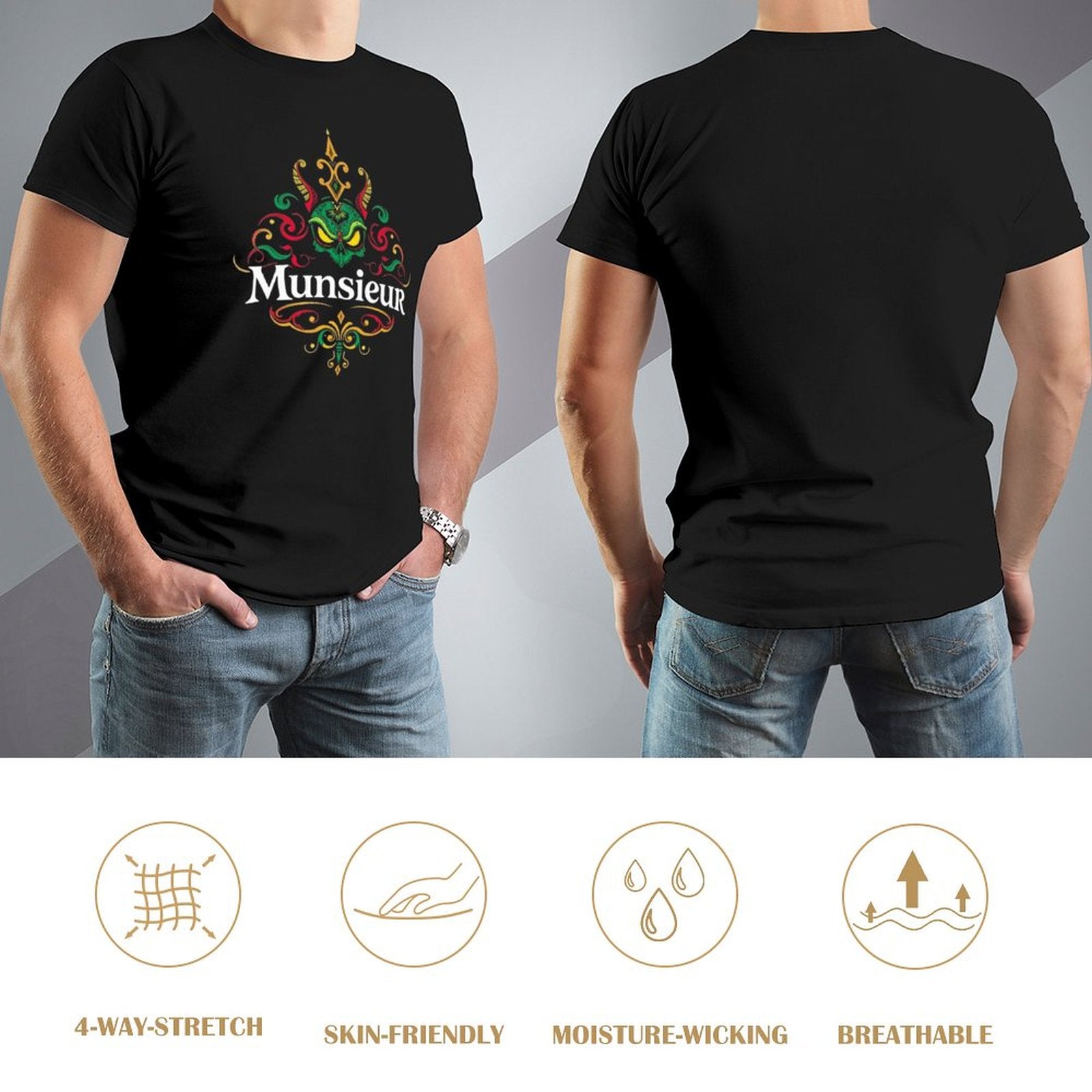 Munsieur Halloween Tee for Men "Big Jin" Streetwear