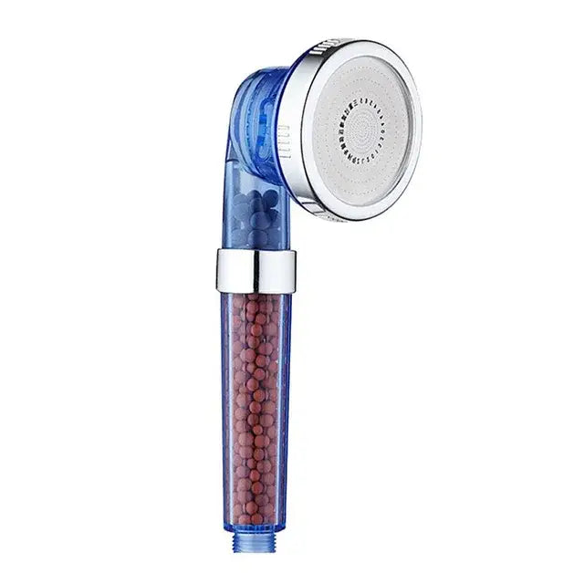 Adjustable high pressure shower head with filter beads for bathroom