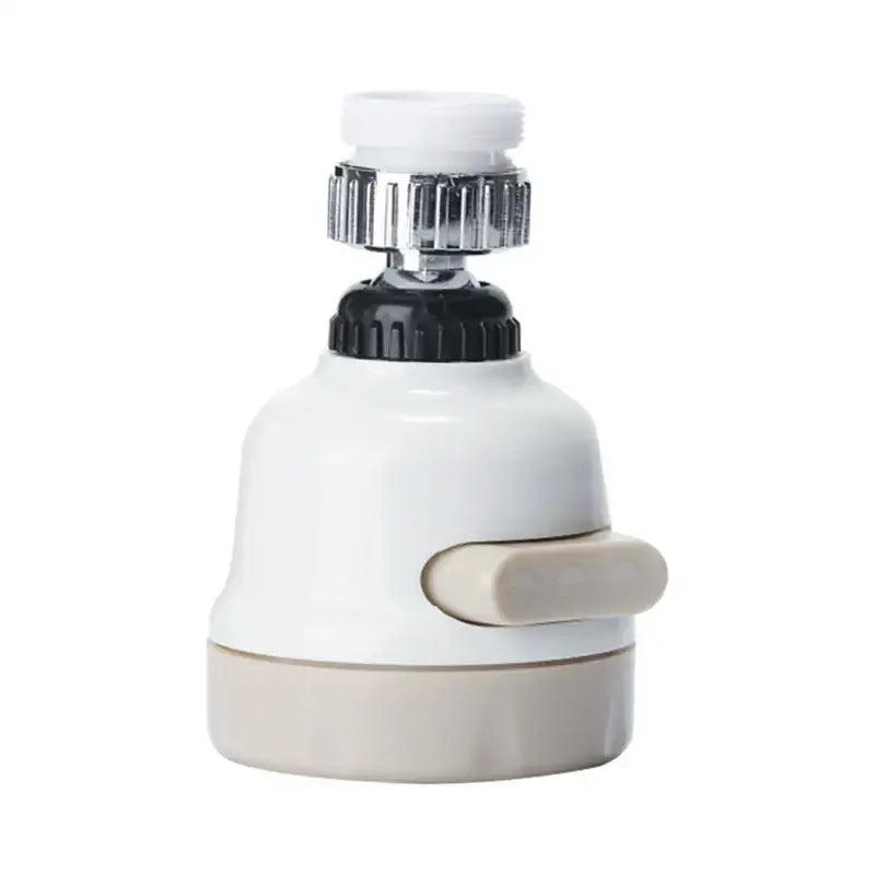 Adjustable white & gray 3 modes faucet aerator – kitchen spray head