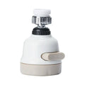 Adjustable white & gray 3 modes faucet aerator – kitchen spray head