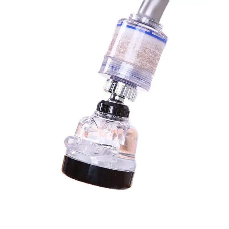 Adjustable white & gray 3 modes faucet aerator – kitchen spray head
